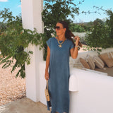 EULARIA BLUE STAR DRESS