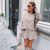 LORETTA TAUPE TWO-PIECE SET