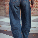 DARK BLUE WIDE LEG JEANS A3412-A