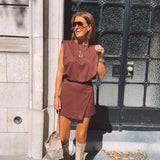 RAYNE BORDEAUX STRIPED TWO-PIECE SET