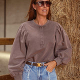 PATSY BROWN BUTTON SWEATER