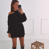 SABINE BLACK CUT-OUT DRESS
