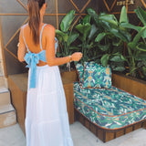 PALMA BLUE CHECKERED TOP