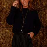 RUIDOSO DARK BLUE KNIT SWEATER