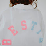 BESTIE WHITE BLOUSE