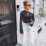 MAELIS BLACK LONGSLEEVE SHIRT
