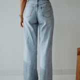 BLUE WIDE LEG JEANS 9136-4