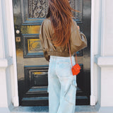 HAISLEY KHAKI LEATHER JACKET