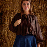 RAYNE BLUE DENIM PEPLUM SKIRT 623-BT