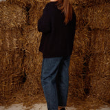 LUMEA DARK BLUE KNIT SWEATER