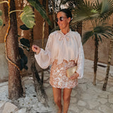 NEREA SOFT PEACH BLOUSE