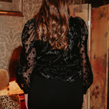 MAGIC BLACK POLKADOTS BLOUSE