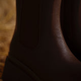 SOPHIA BROWN LEATHER BOOTS