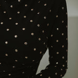 PILAR BLACK STUDS LONGSLEEVE SHIRT