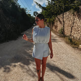 NOPAL LIGHT BLUE PLAYSUIT