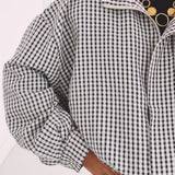 NOLA BEIGE/BLACK CHECKERED JACKET