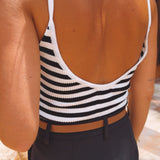 GARAZI WHITE/BLACK STRIPED BODY