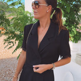 TALAMANCA BLACK TWO-PIECE SET