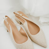 LOTTA BEIGE POINT TOE SLINGBACK
