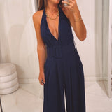 MARIBEL DARK BLUE JUMPSUIT