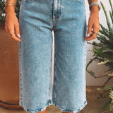 BLUE DENIM BERMUDA