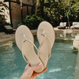 BRAVIO BEIGE SLIPPERS