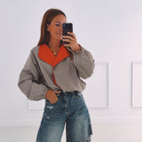 JENNIFER BEIGE/RED CHECKERED JACKET