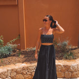 SALTAIR BLACK POLKADOTS TOP