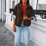 KEELY BROWN SHORTSLEEVE TRENCHCOAT