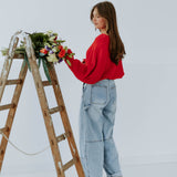 CATHARINA RED KNIT SWEATER