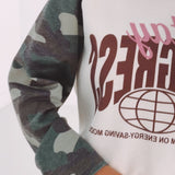 STAY PROGRESS ECRU ARMY LONGSLEEVE SHIRT
