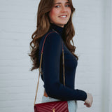 SUSANNA DARK BLUE LONGSLEEVE TURTLENECK SHIRT