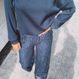 XANTHE DARK BLUE MUSTHAVE SWEATER