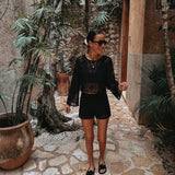 FERNANDA BLACK CROCHET BLOUSE