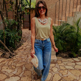 VERANO KHAKI TOP
