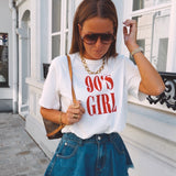 90'S GIRL WHITE T-SHIRT