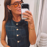 ICONA DARK BLUE DENIM TWO-PIECE SET