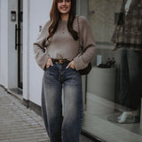 MACKENZIE BEIGE KNIT SWEATER