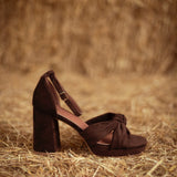 SEDONA BROWN SUEDE HEELS