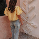 HABIBA YELLOW MUSTHAVE BLOUSE