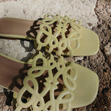 SUNWAVE LIGHT YELLOW SLIPPERS