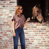 KINSLEY BROWN SEQUIN BLOUSE