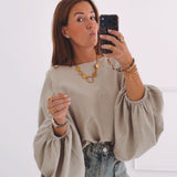 TRINLEY BEIGE SWEATER