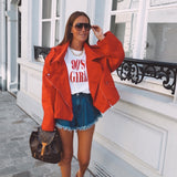 JUNESSA RED DENIM JACKET