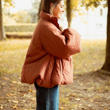 HELLO OCTOBER TERRACOTTA PUFFER JACKET