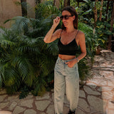 JIMENA BLACK V-NECK TOP