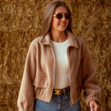 SADDLEWOOD BEIGE ZIP JACKET