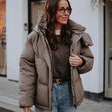 VANESSA TAUPE PUFFER JACKET