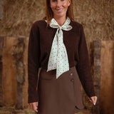 CLEOME BROWN HEART SWEATER