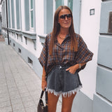 LUCY DARK GREY DENIM SHORT
